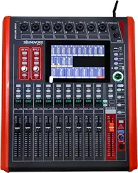 Mesa De Som Digital Soundvoice Shift 12 Efeito 6 Auxiliares Banda Igreja Evento