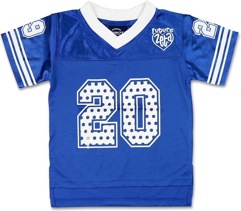 Big Boy Zeta P Beta Future Zeta Kids Football Jersey [Royal Blue - M] - ID#137547