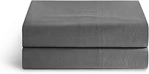 YnM 100 Percent Cotton Pillowcase 2 Pack, Standard/Queen(21''x30''), Dark Grey …