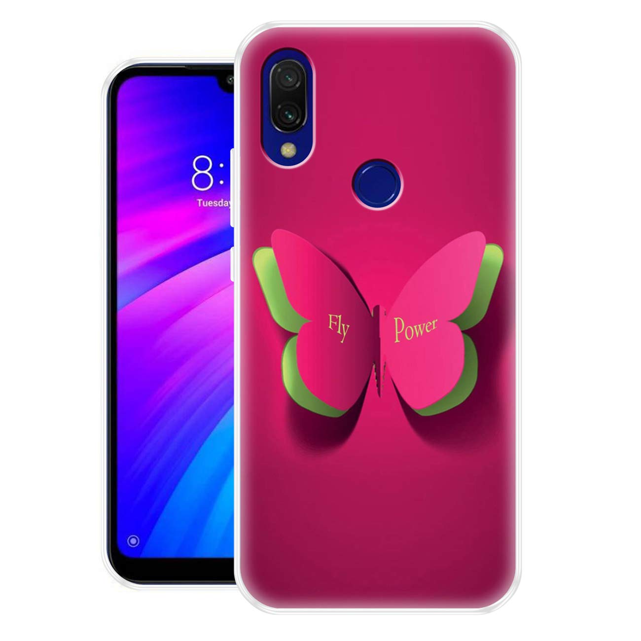 Fashionury Fly Power Designer Printed Light Weight Back Cover