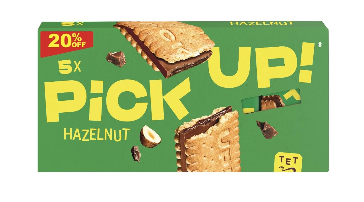 Bahlsen Pick up -Milk Chocolate Hazelnut Filling Between Two Crisp Biscuit Bar - 5pcs 28 grams Each 140 grams (B0C8ZHFBG3) Amazon Price History, Amazon Price Tracker