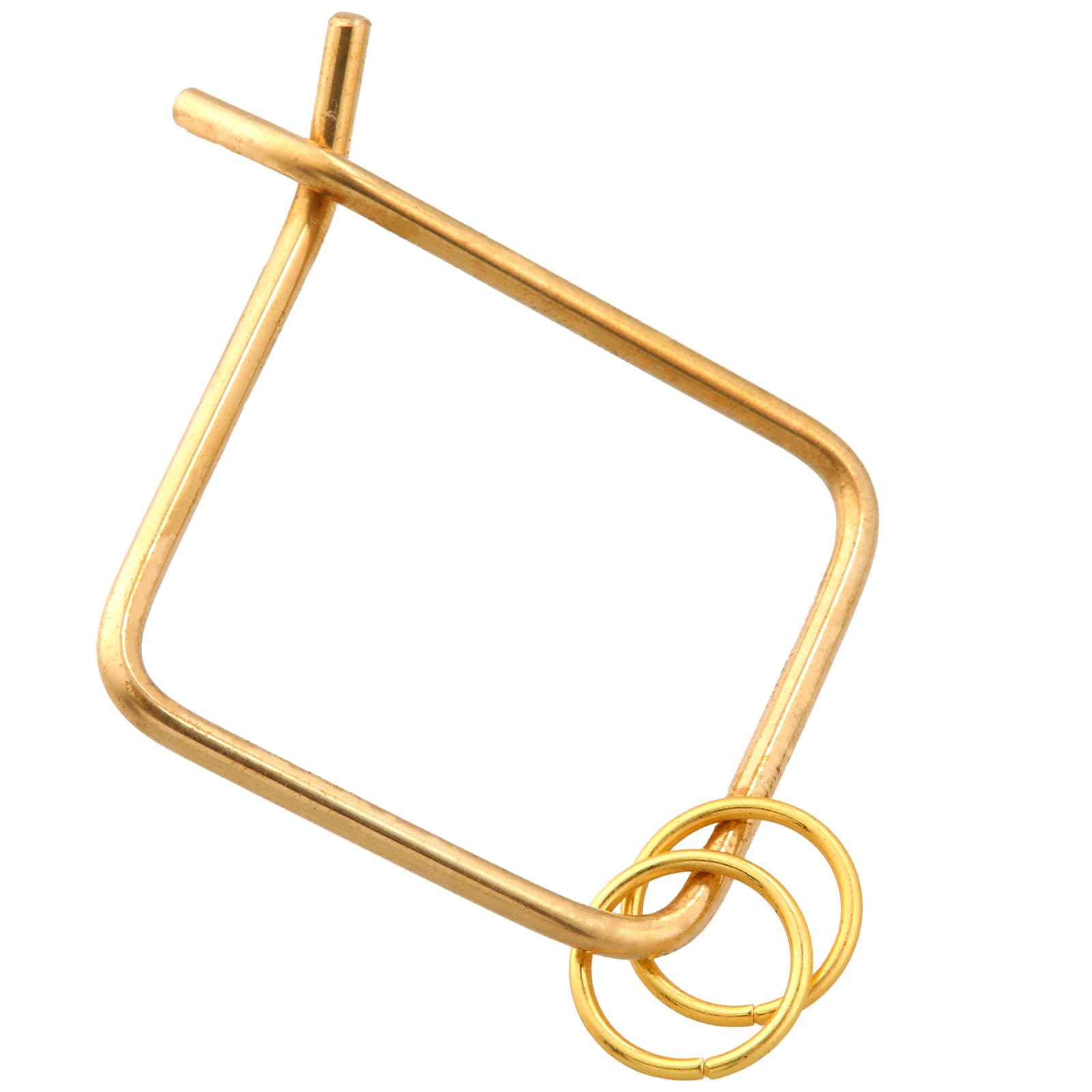 GKB_BRASS 四角型キーリング