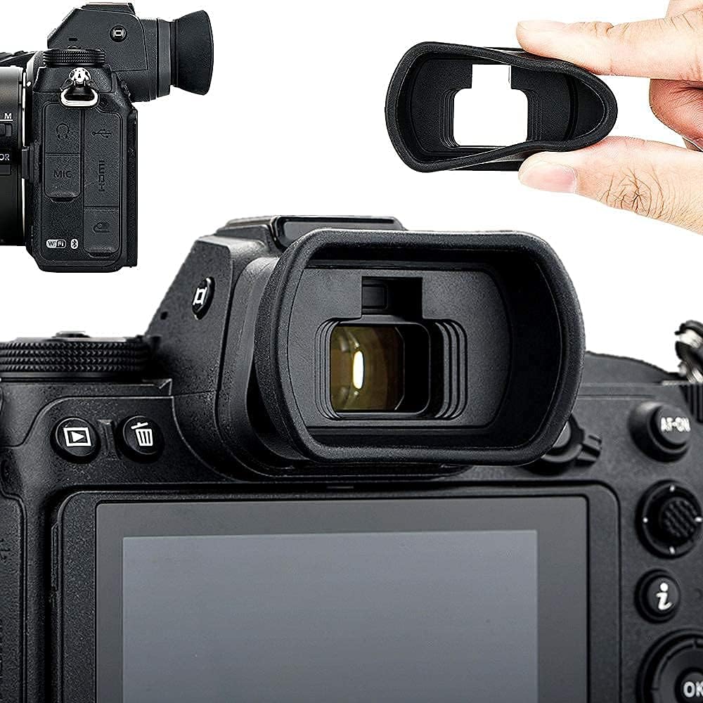 1+1 Z5 Z6 Z7 Z6II Z7II Accessories Bundle : Camera Eyecup Eyepiece + Camera Hand Grip Strap for Nikon Z5 Z6 Z7 Z6II Z7II