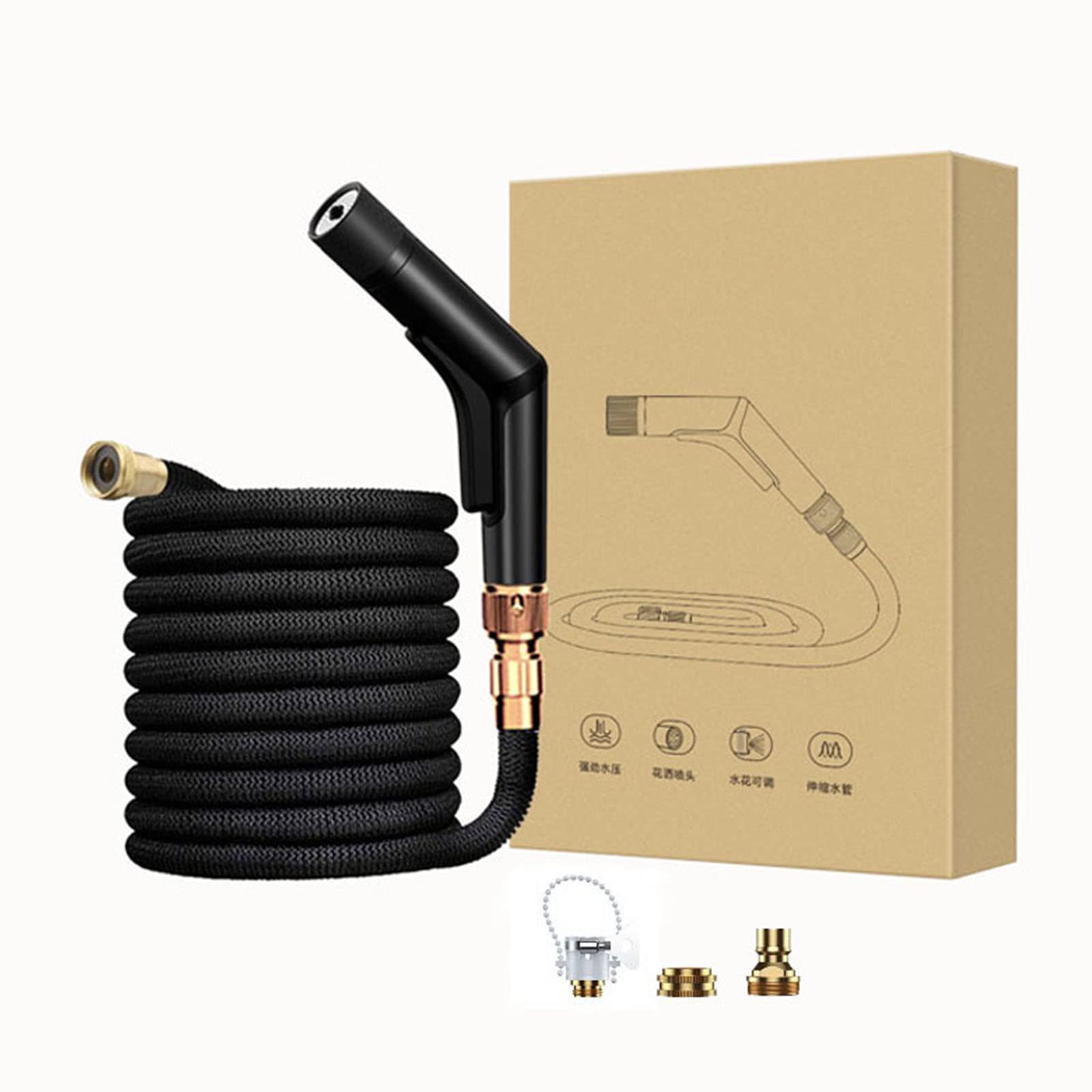 Nettoyeur de voiture portable haute pression pour jardin, cour, animal domestique, cour, pulvérisateur de nettoyage