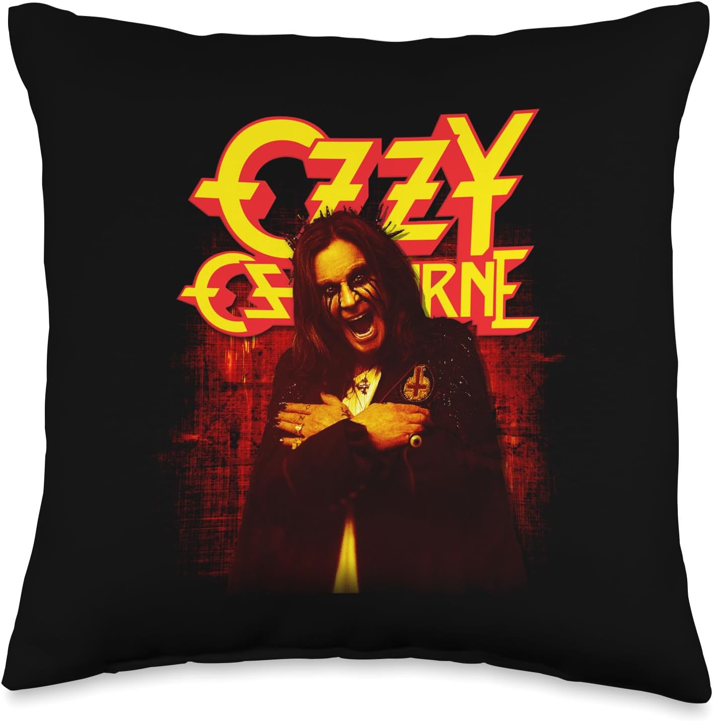 Ozzy Osbourne Memoirs of a Madman Throw Pillow