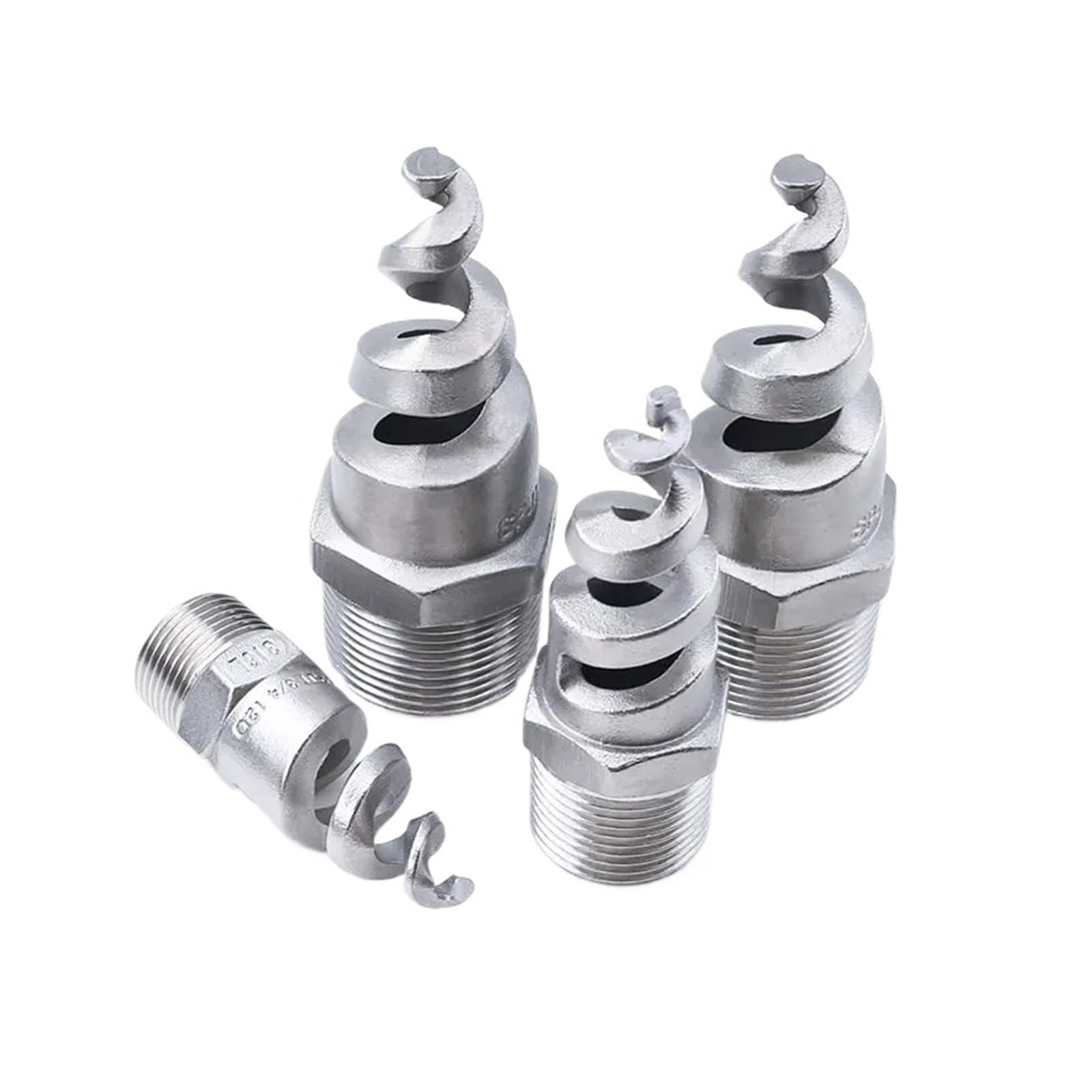 Boquillas espirales de Cono Completo, boquillas de Chorro Espiral de Acero Inoxidable para Limpieza con Agua (2 Pulgadas DN50 (316))