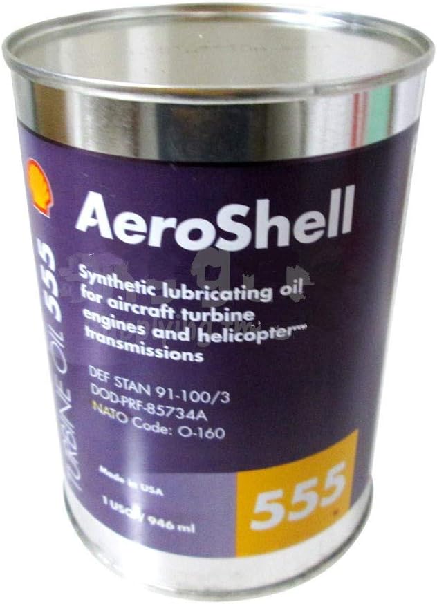 AeroShell Turbine Oil 555 Synthetic Turbine Engine Oil - Quart Can