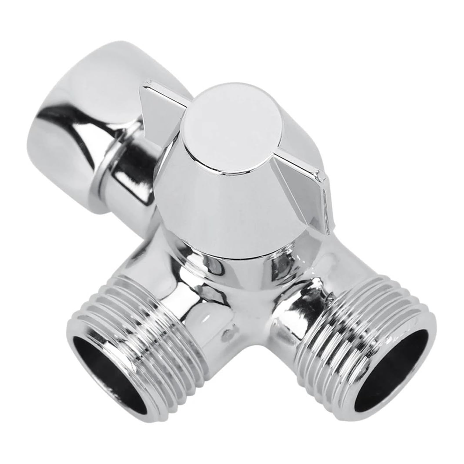 Deviatore d'acqua a 3 vie G1/2" Adattatore a T Valvola deviatrice d'acqua regolabile Separatore d'acqua per WC Bidet Doccia