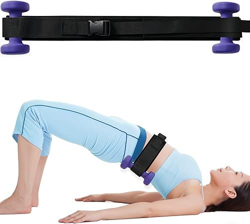 Cinturón de empuje de cadera, cinturón de ejercicio para uso de cadera con mancuernas, pesas rusas, placas con acolchado antideslizante que protege