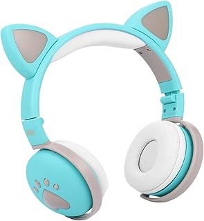 CAXUSD Fone De Ouvido Fones De Ouvido Fones De Ouvido Verde Fone De Ouvido Desenhos Animados Fone De Ouvido Piscando Fone De Ouvido Maquiagem Verde Desenhos Animados PC