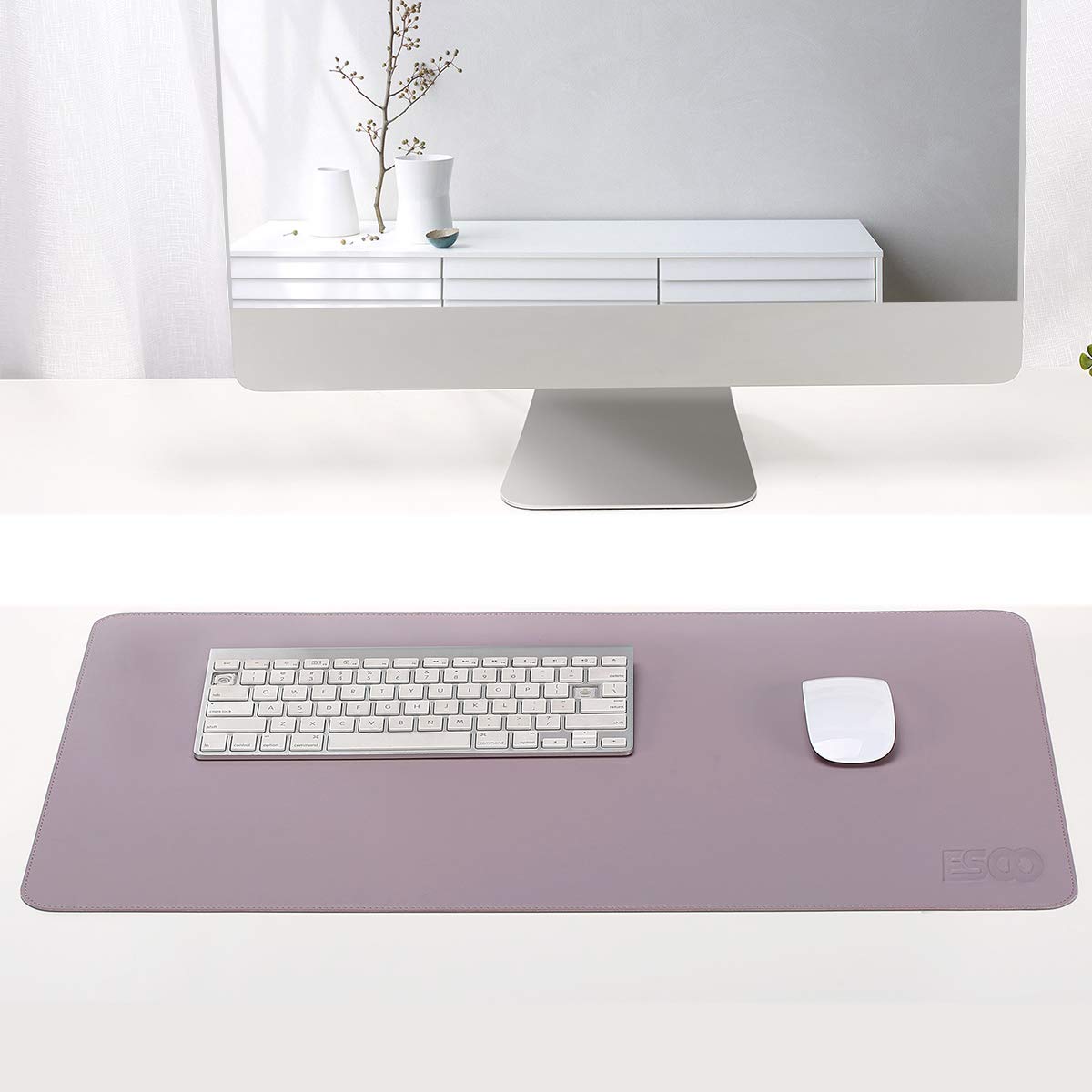 Double-Sided Leather Desk Pad, Office Desk Pad, Leather Desk Protector
