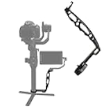 DH03 Handheld Gimbal Grip with Cold Shoe for Mounting Monitors, Microphones, LED Light etc Compatible with DJI Ronin-S, Ronin SC 2, Zhiyun Weebill LAB, Crane 2, Plus, Moza Air Mini Dual Grip