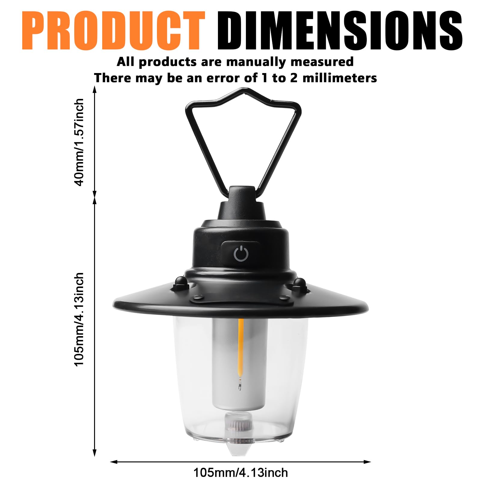 2 pezzi LED lampada da campeggio ricaricabile, USB ricaricabile portatile, 3 modalità di luce, dimmerabile, lampada da campeggio ricaricabile, IPX4, impermeabile 2800 mAh, lanterna da campeggio per