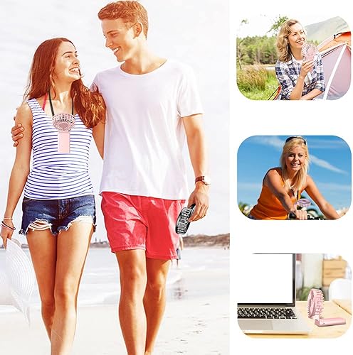 Miniatura 2 de CAZOKASI Ventilador portátil portátil con clip para la cintura, ventilador de cuerpo personal, súper potente, 6000 mAh hasta 23 horas de larga