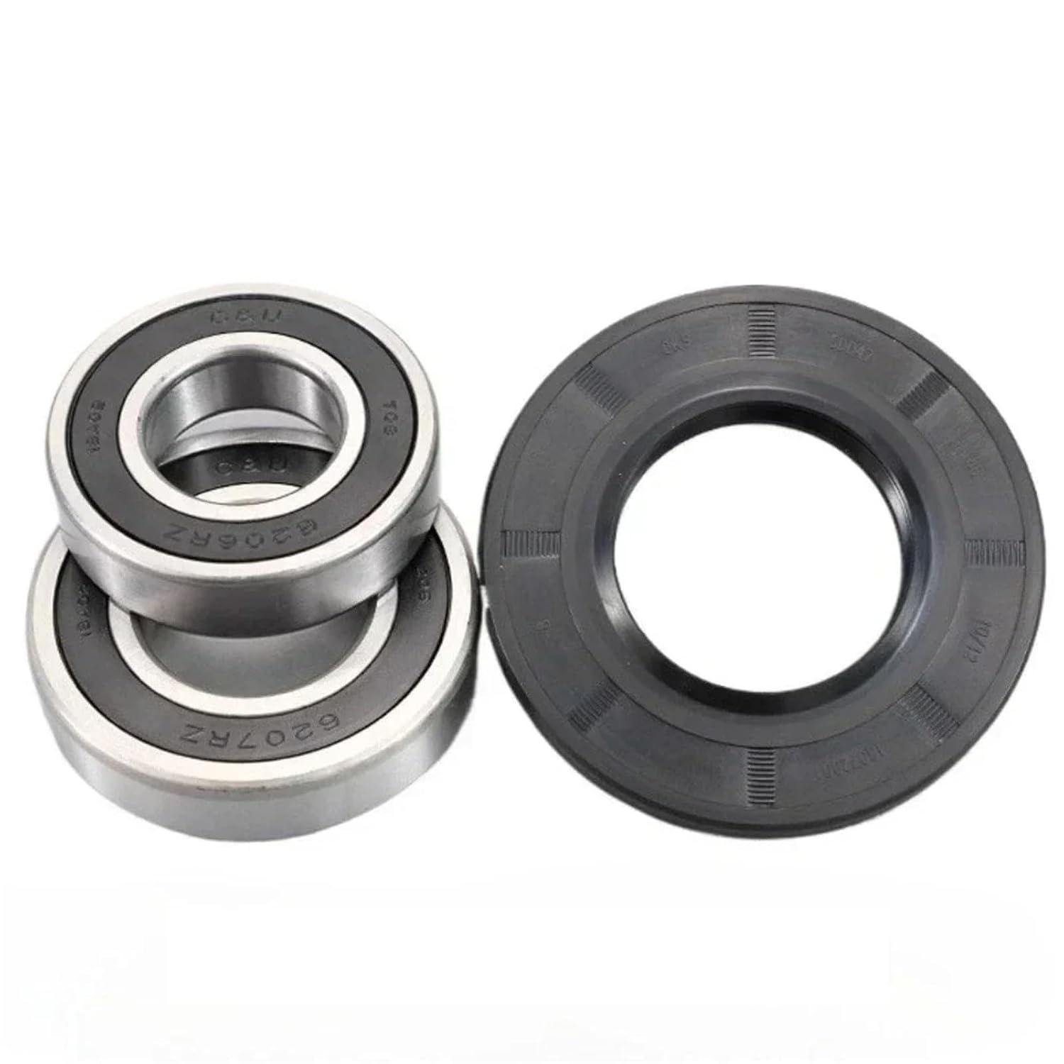 1pcs 6206RZ 6207RZ D42 D47 Bearing Kit with Oil Seal Washing Machine Washer Replacement Parts(6206RZ 6207RZ D42)