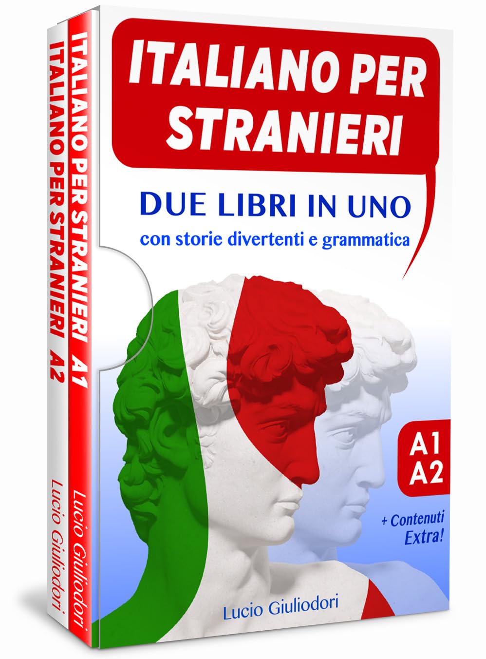 Italiano per Stranieri A 1 - A 2: Due Libri in Uno: da Livello Base a Intermedio con Storie divertenti e Grammatica spiegata in Italiano e Inglese. Con Bonus in Omaggio. (ITALIANO CON PIACERE!)