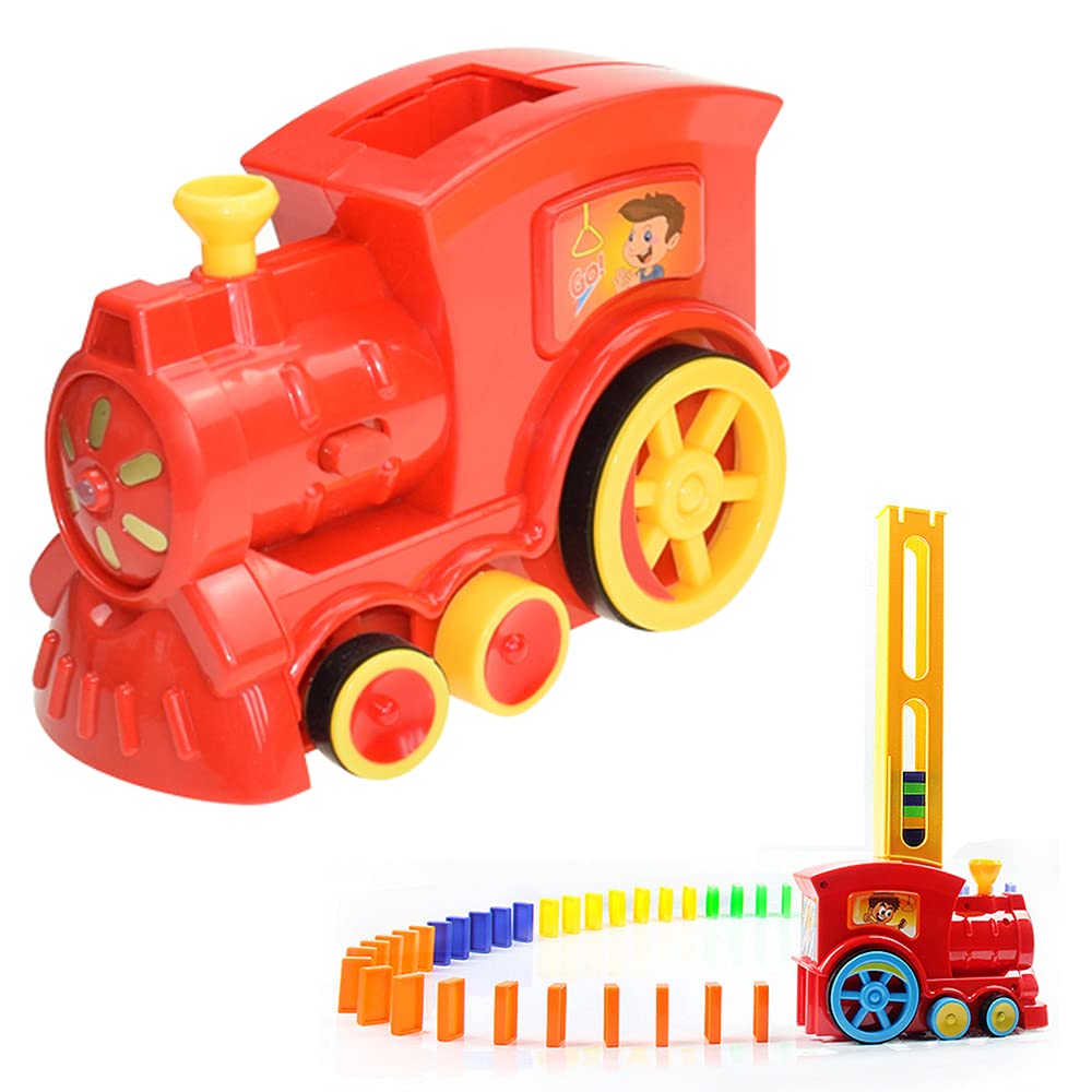 Domino Train Toy Set Automatic Brick Laying Toy With 60