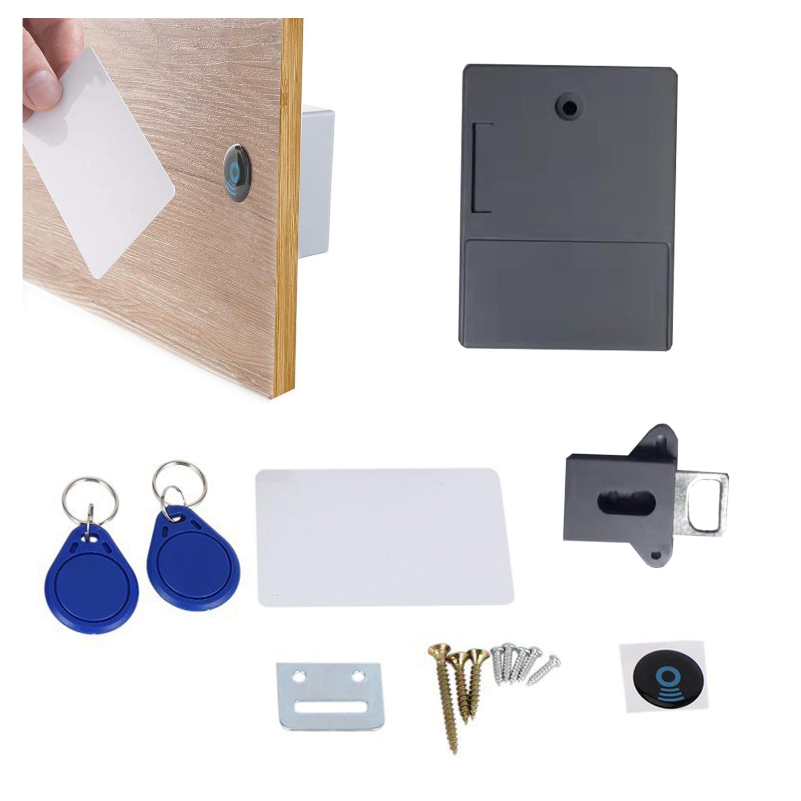キャビネット用隠し取っ手 41個セット Amazon.co.jp: 電子キャビネットロック DIY 木製引き出し