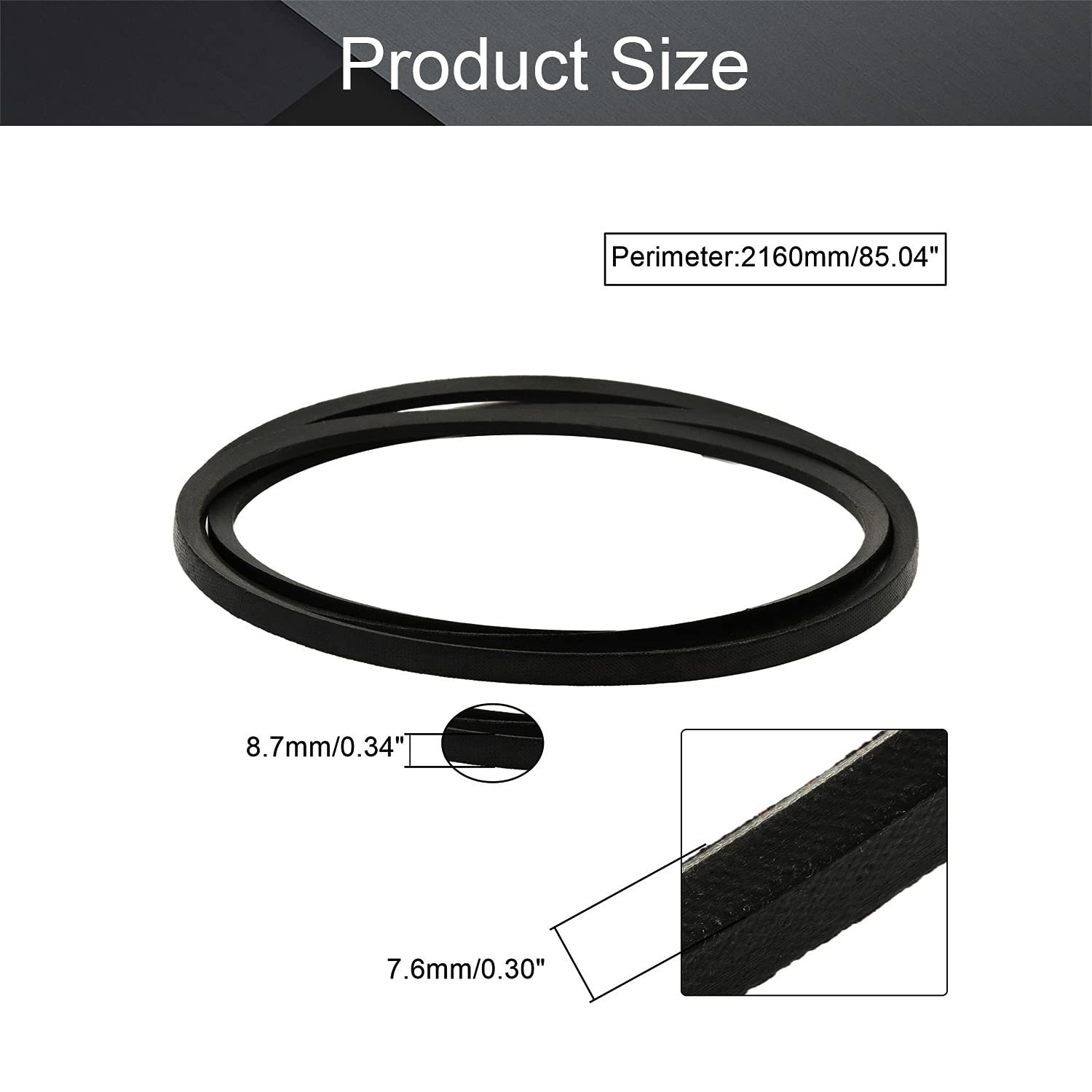 Cinghia Trapezoidale A85 MEGADYNE Mm.13×2160 - Foto 9