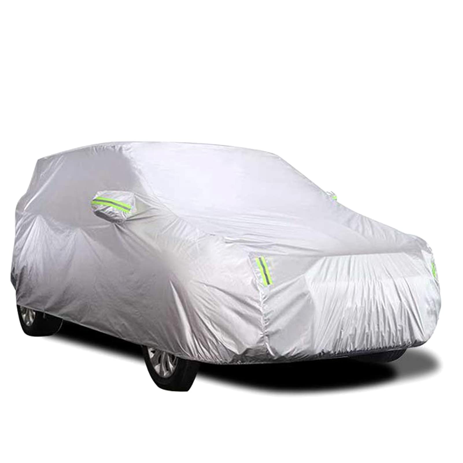 Car Cover Full Sedan Covers with Reflective Strip Sunscreen Protection Dustproof UV Scratch-Resistant Universal XXL
