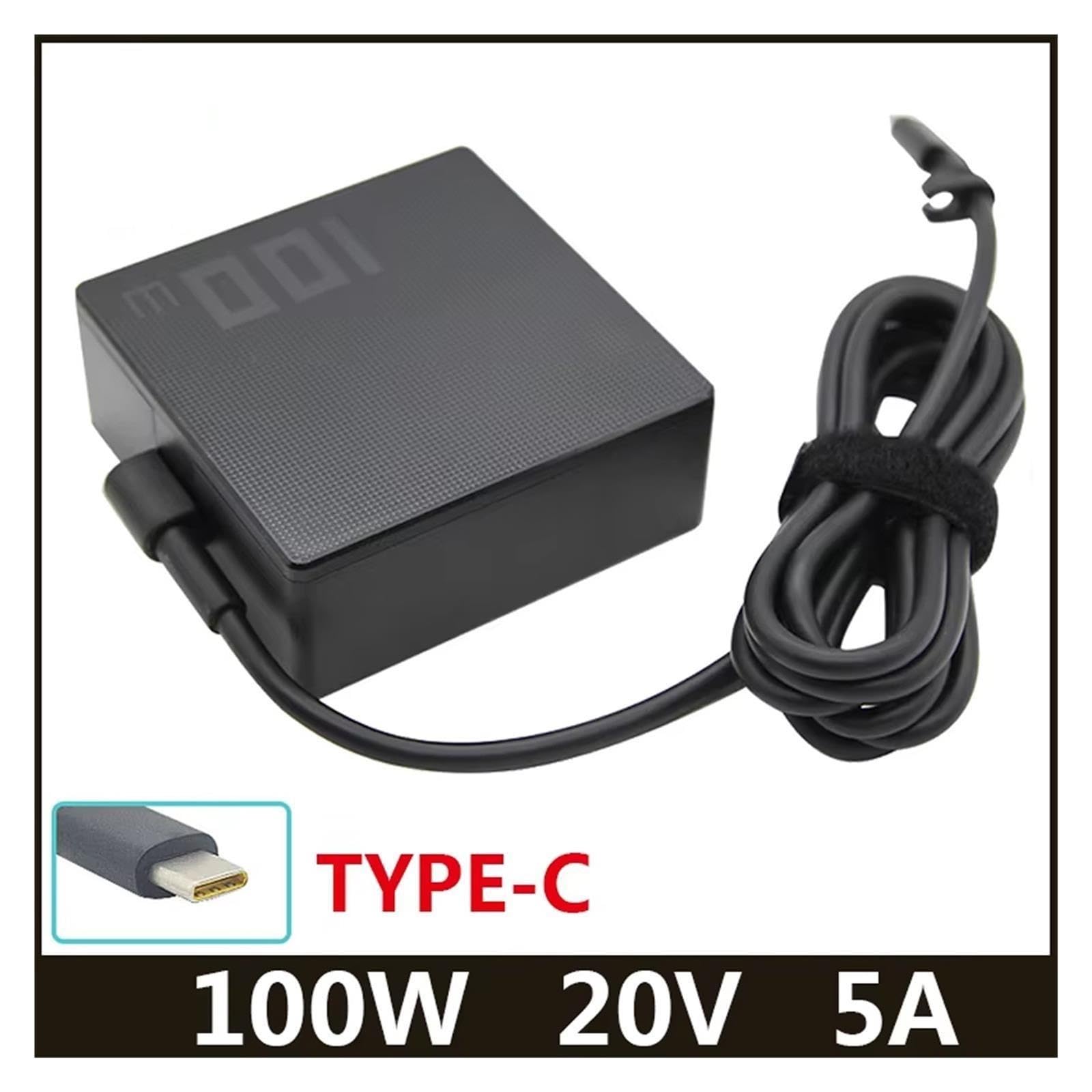 Cargador De Vuelta A20-100P1A, Compatible con ASUS,ROG Zephyrus 100W 20V 5A Adaptador Tipo C GV301QH G533QM GA401QE GA401QM GA503QM GA551QS GX703H(with BR Plug)