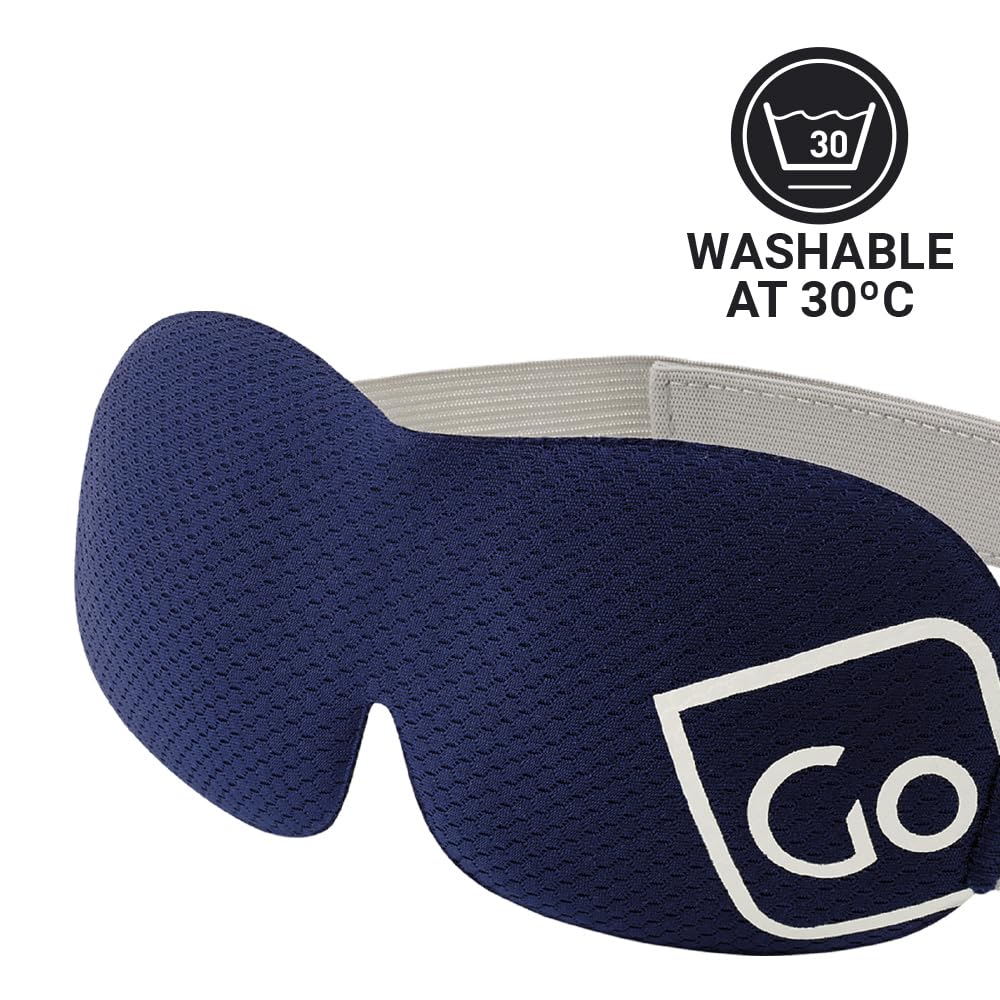 Go Travel The Dreamer Luxury - Maschera per gli occhi (blu scuro) e tappi per le orecchie (Rif 733.101)