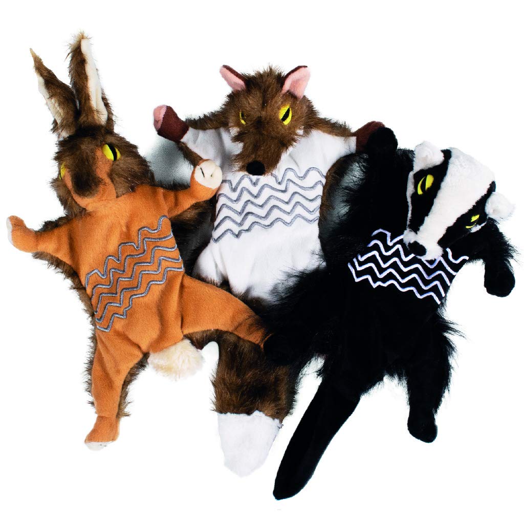 Forest Critters Large Plush Badger Dog Toy