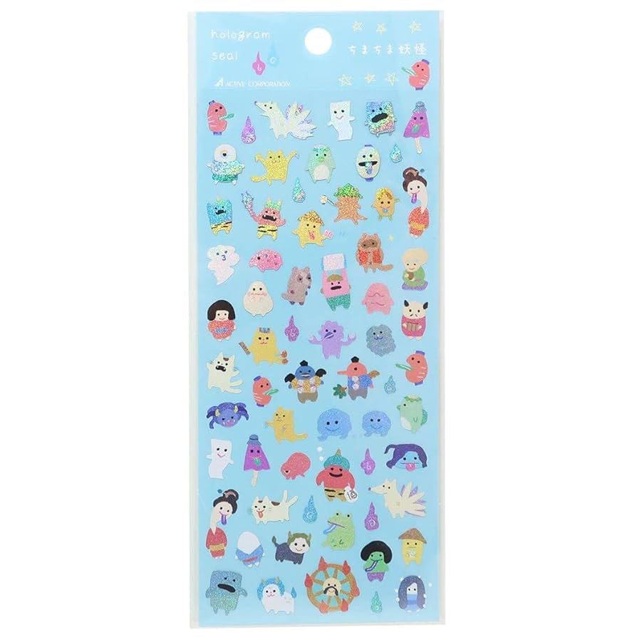 日本の妖怪イラストシート A4サイズ 日本の妖怪 イラストセット1