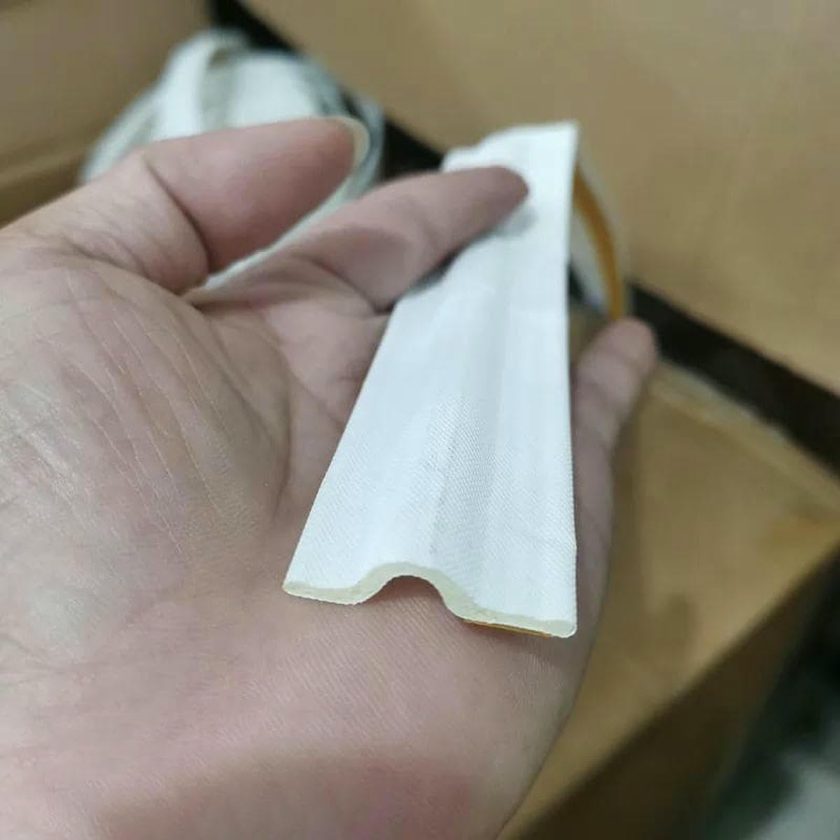 40M Acoustic Insulation Foam Window Weather Seal Strip for Sliding Door Windproof Soundproof Cotton Seal Gap Filler-A Type-White-40M