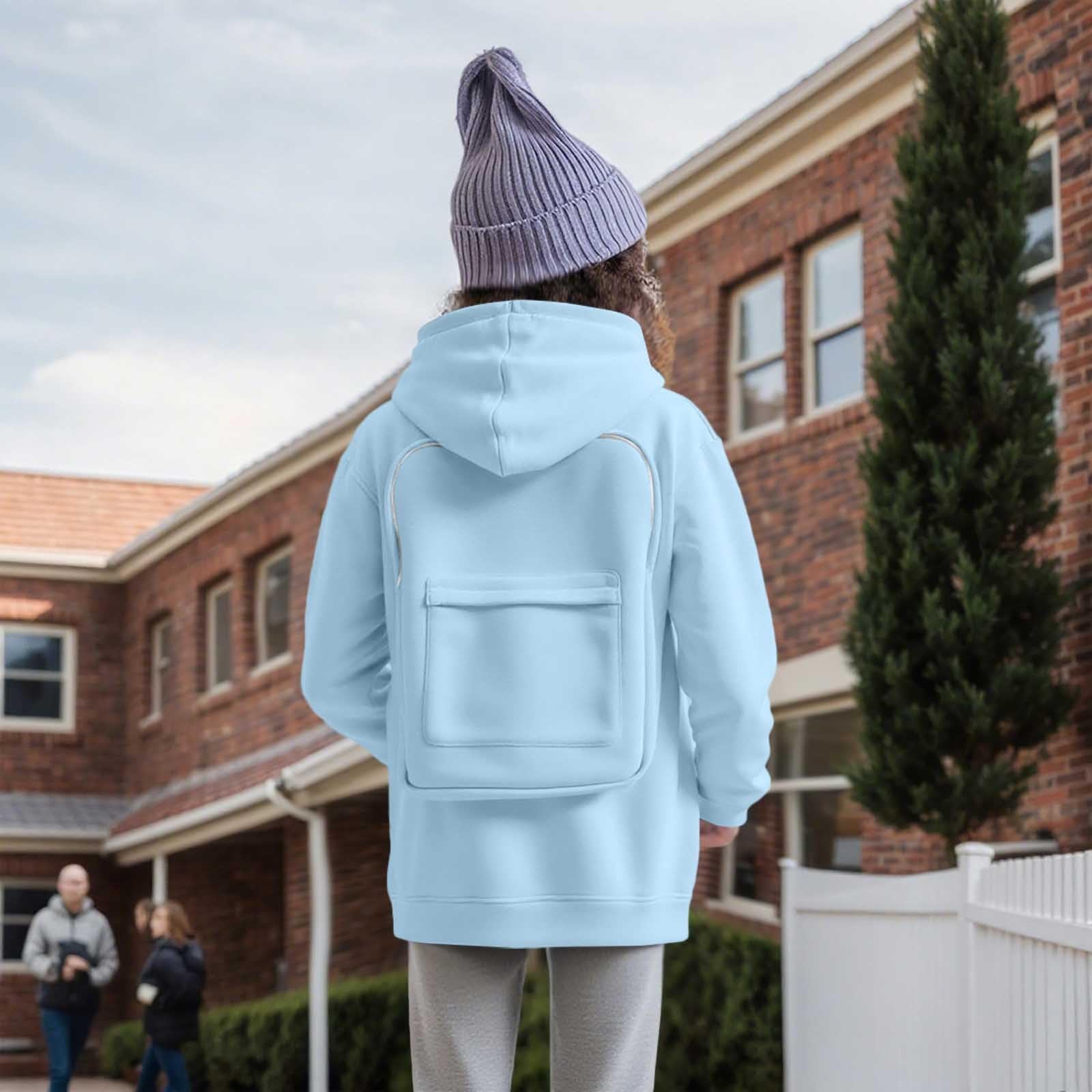 Generico Felpa Bambino 8 Anni - Felpa con Cappuccio E Cerniera Posteriore con Tasca Carina per Bambini