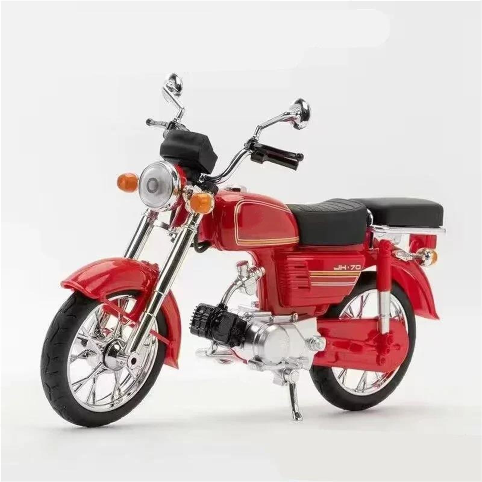 Modelo de Motocicleta Modelo De Motocicleta A Escala 1:10, Portátil, Carreras, Dedo, Simulación, Juguetes Colección para Honda JiaLing JH-70(Rosso)