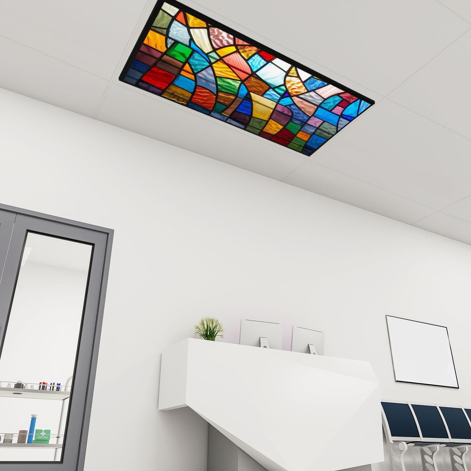 6 Cubiertas De Luz Fluorescente Con 60 Imanes, Decorativas Para Luces