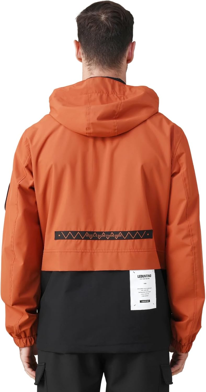 Men's Winter Skiing Jacket Water-Resistant Fleece-Lined Casual Coat Composite Outdoor Apparel with Hood - Image 7