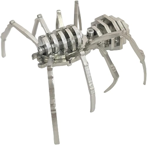 Miniatura 1 de Rompecabezas de metal 3D para adultos kit de modelo de protección de araña rompecabezas 3D de acero inoxidable montado a mano modelo desmontable