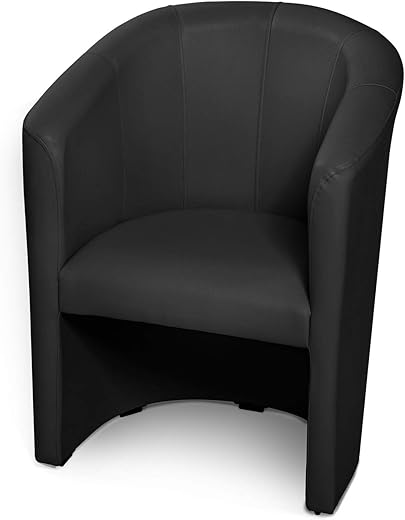 moebel-eins ABIZA Cocktailsessel, Material Kunstleder, schwarz