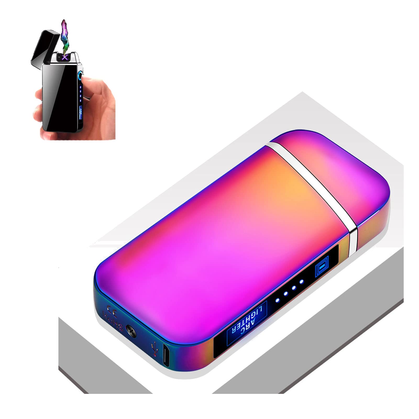 Buy Electric Lighter With Plasma Arc Effect And Touch Sensing Lighting
