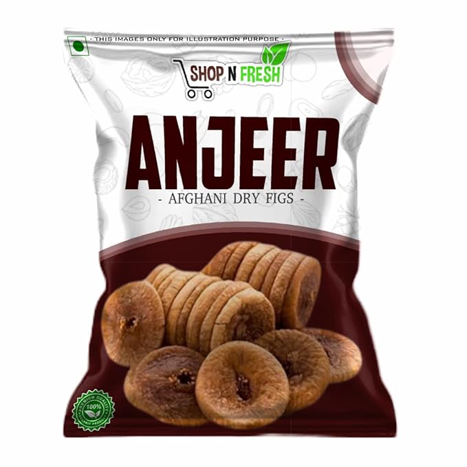 Shop N Fresh Afghani Anjeer Figs 1kg Dry Figs (Sun Dried Figs) (1kg