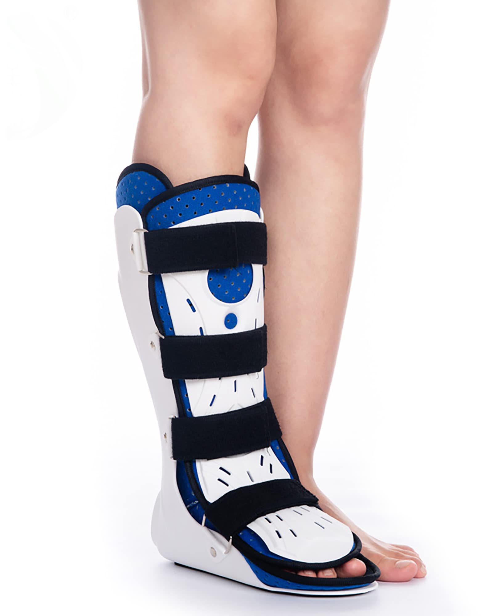 Aldult Ortesis de Caída del Pie, Ajustable, Transpirable, Fascitis Plantar, Soporte, Férula, Tobillo, Zapatos para Caminar para Alivio del Dolor,Right,S