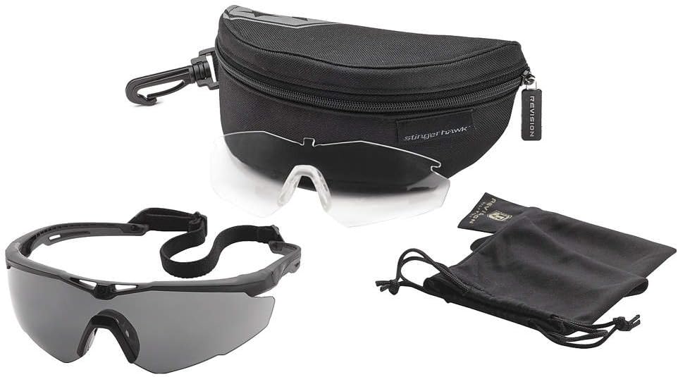 Revision Military StingerHawk Essential Kit โ Regular โ Anti-Fog, Tactical Military Ballistic and Eye Protection Glasses