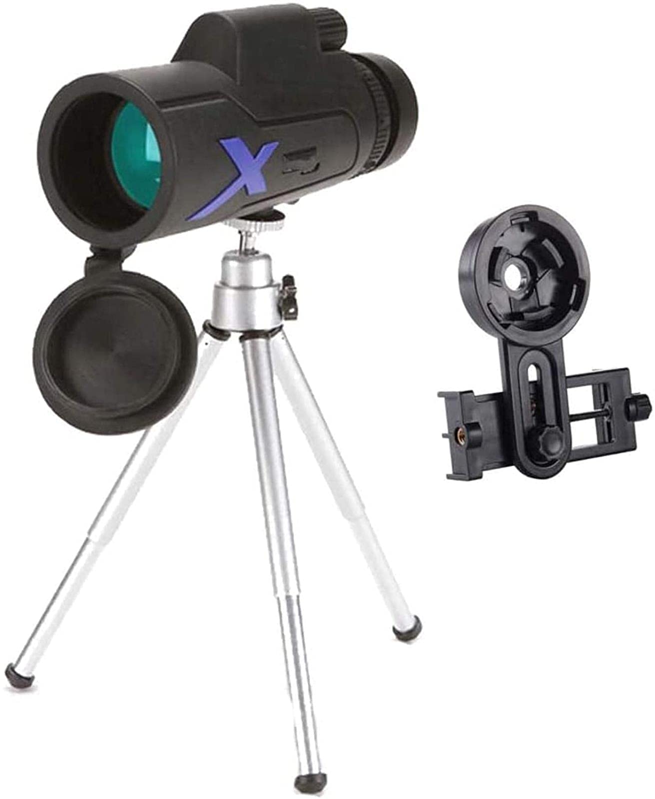 MMAXZ Portable Monocular Compact with BAK4 Prism FMC Lens Monocular with and Tripod,High Power Telescope,12x50 Monocular Telescope