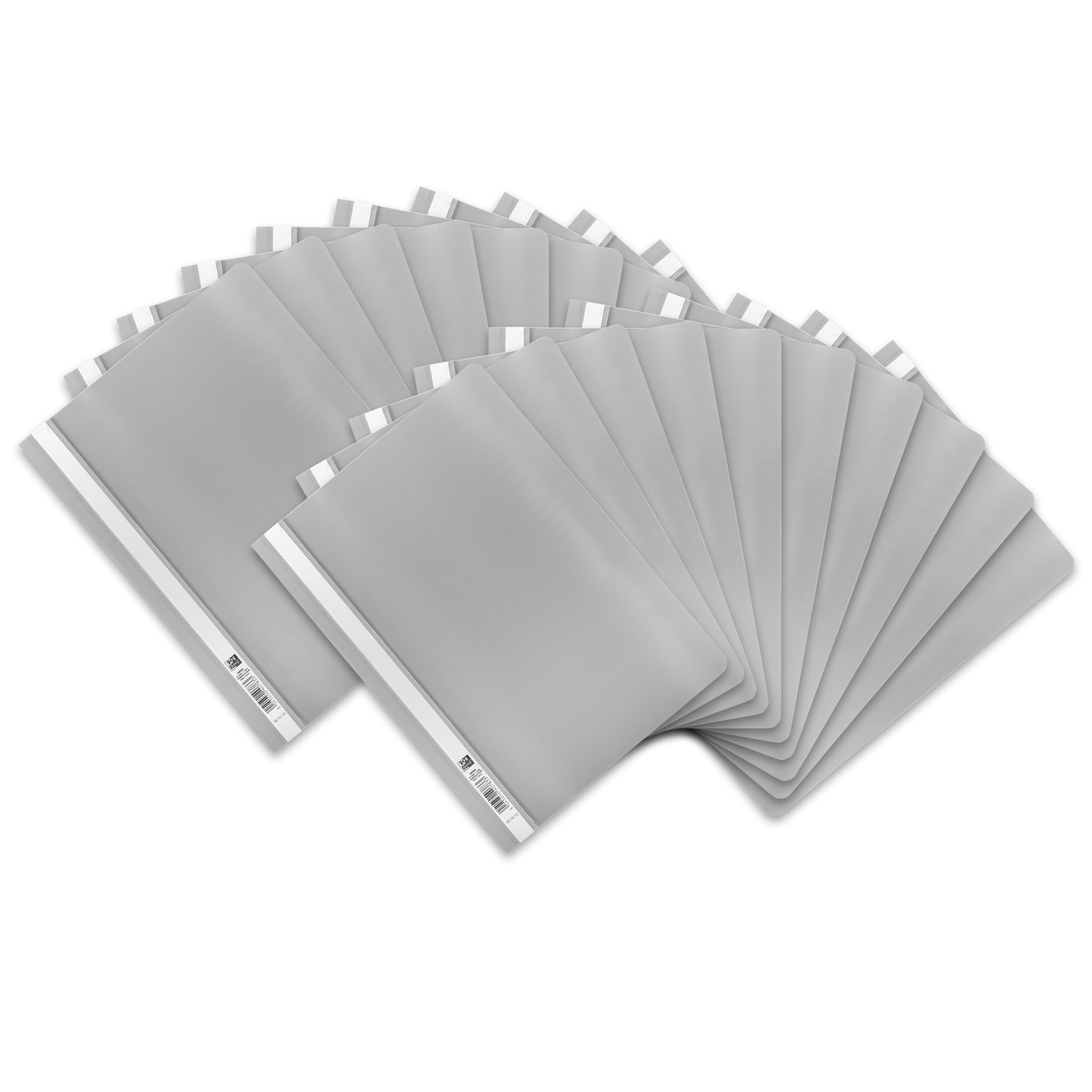 Oxford 20 x A4 Grey Plastic File Folders