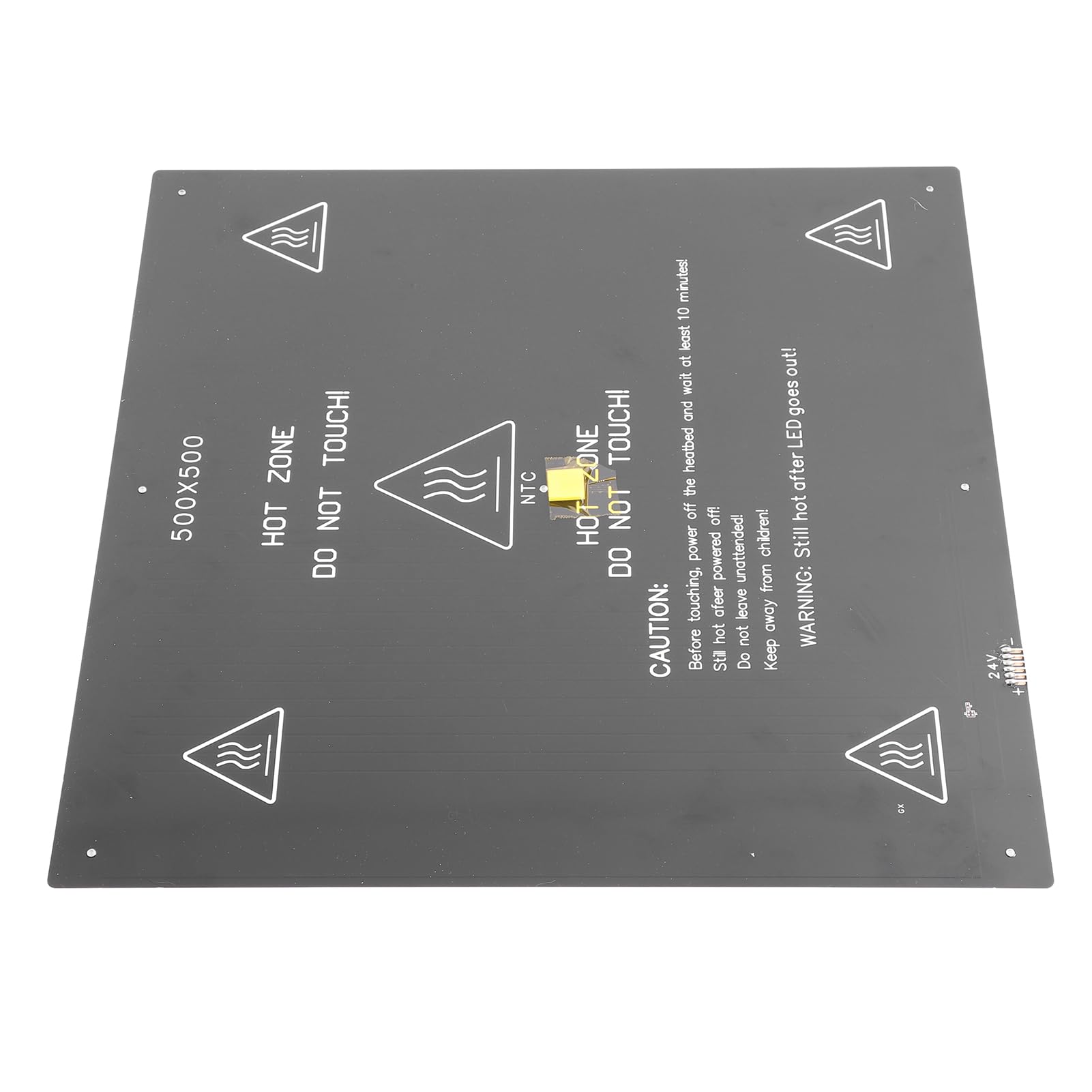 Garosa Cama Caliente para Impresora 3D, Aleación de Aluminio, Calentamiento Eficiente, Salida de Energía Estable, para Configuración de Impresión 3D