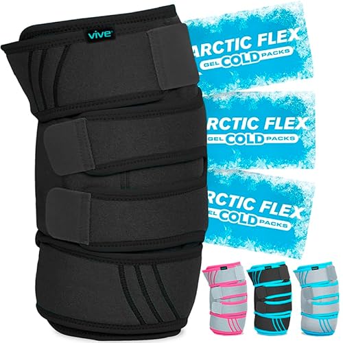 Vive Knee Ice Pack Wrap - Cold/Hot Gel Compression Brace