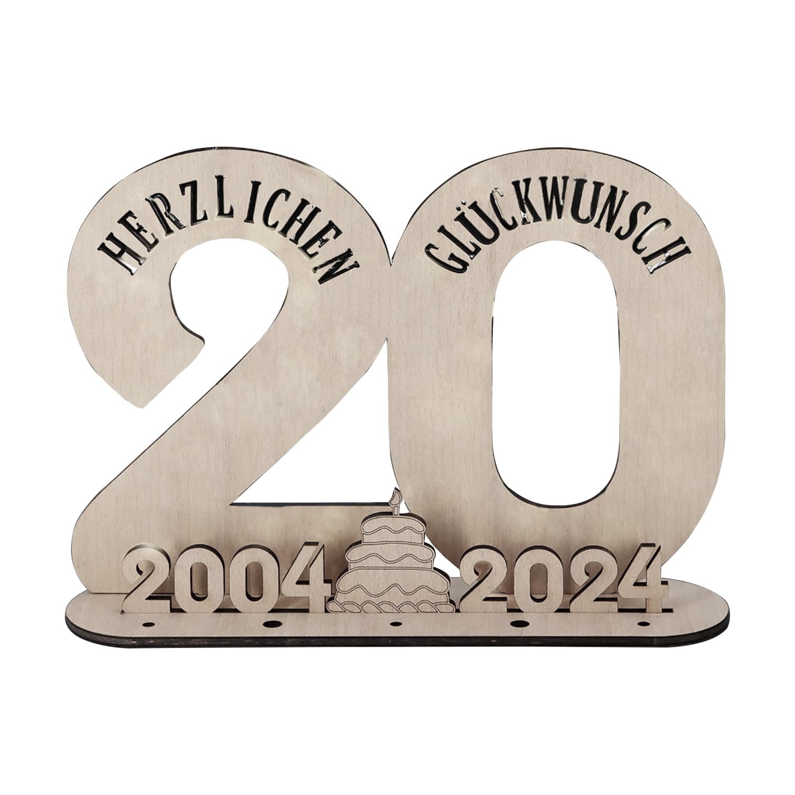 Msioytog G Contemporary Led Wood Number Sign For 2024 Wooden Sign Birthday Decors For Birthdays And Parties Age