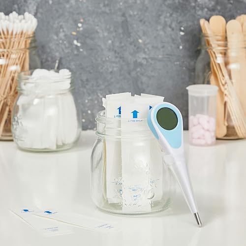 Miniatura 19 de Juvale Fundas para termómetros, 100 unidades, color blanco, desechables para termómetros digitales y uso oral, rectal, axilas