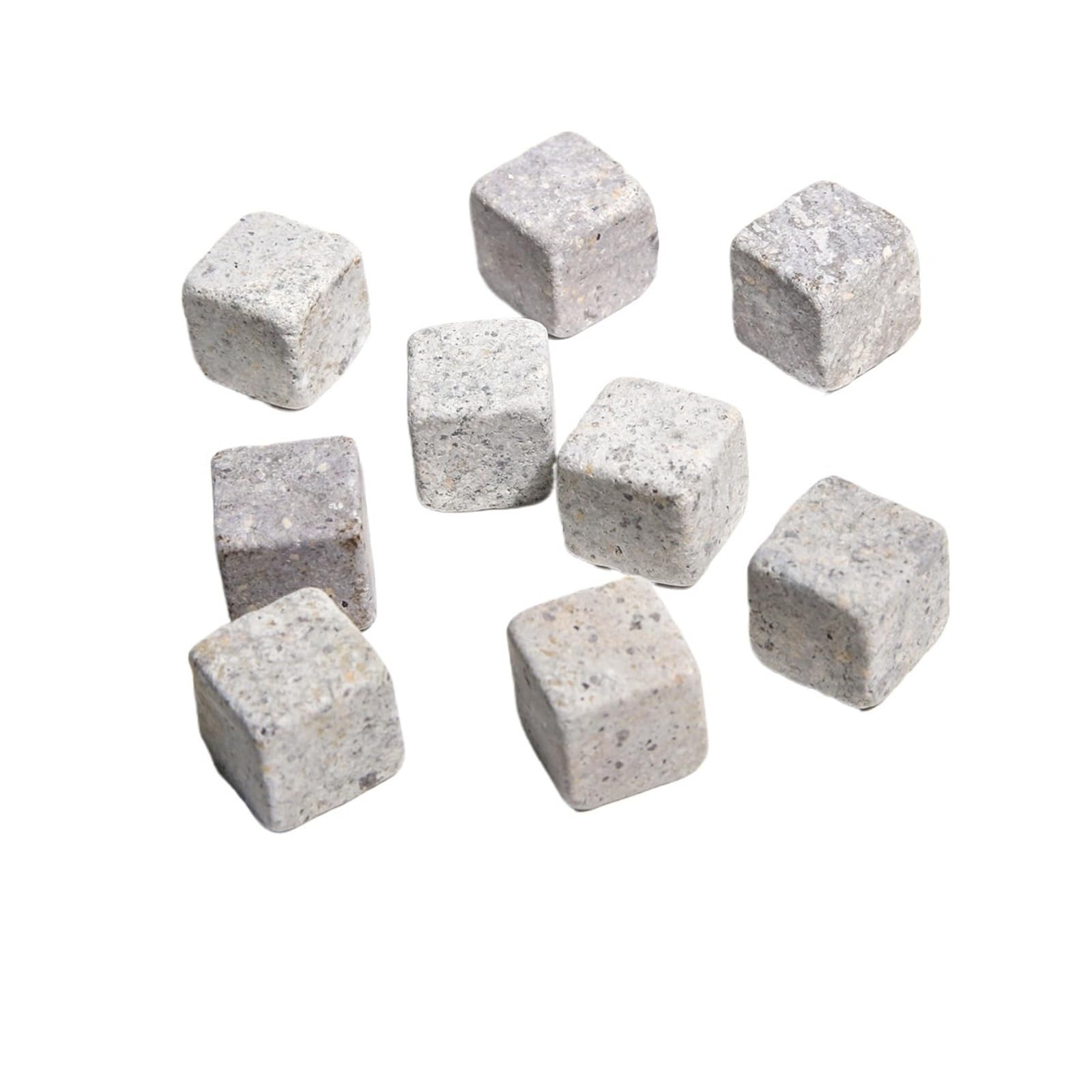 Barware Whiskey Stones 9PCS Reusable Chilling Stones Set for Scotch Whiskey Cocktails Reusable(E)
