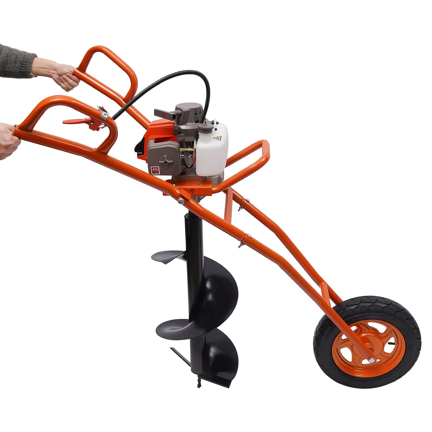 63CC 3HP Gas Auger Post Hole Digger Heavy Duty HandPull