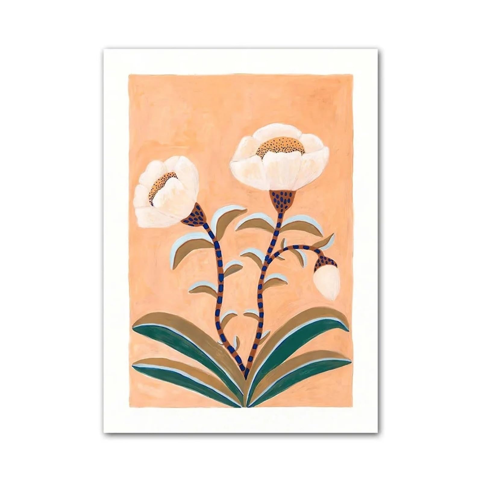 Xenite B Wall Art Canvas Prints Watercolor Flowers Utterfly Ird Oho Nordic Posters And Prints Nursery Wall Art Canvas Painting Pictures(,30X40cm)