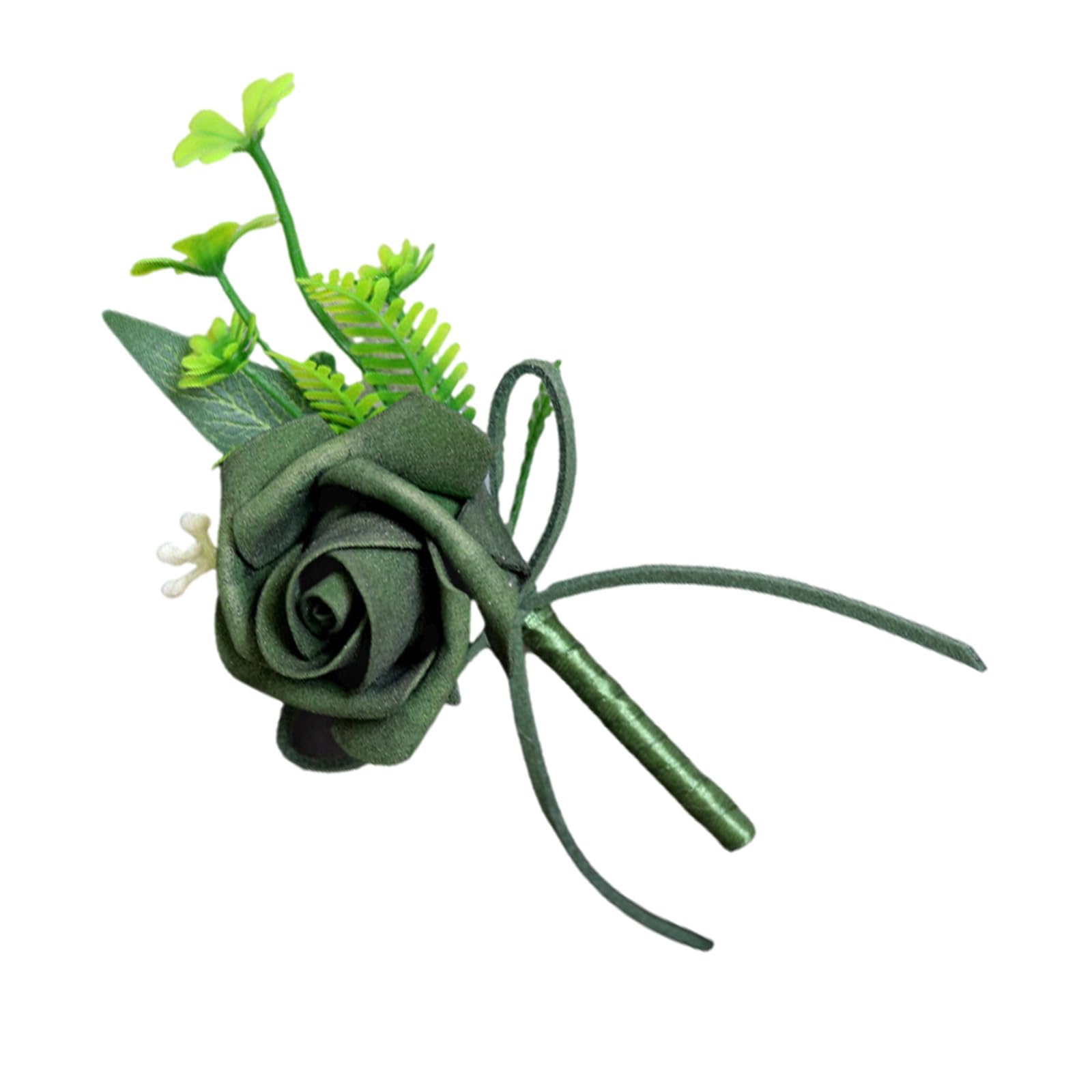 alloneslife Exquisite Corsage Corsage Artificial Flower for Wedding Bridesmaids and Groomsmen Artificial Blossom and Groom Boutonniere with Crystal Accents