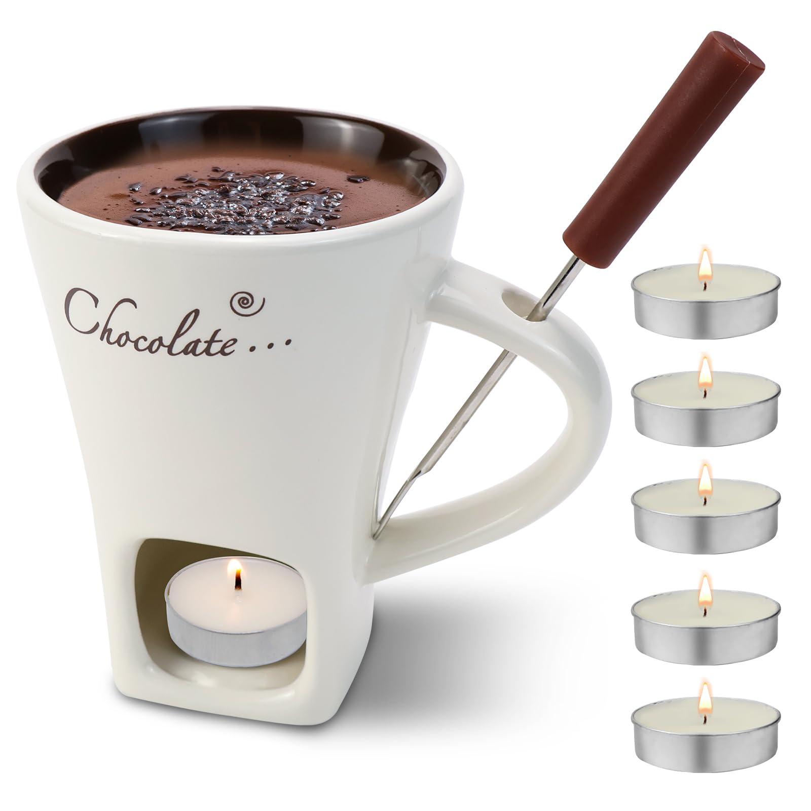 Schokofondue Tasse 200 Ml Keramik Schokoladenfondue Produktbild-Vorschau 7